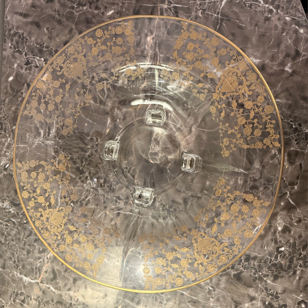 Glastenberry Lotus Rosebud 4 Footed Bowl